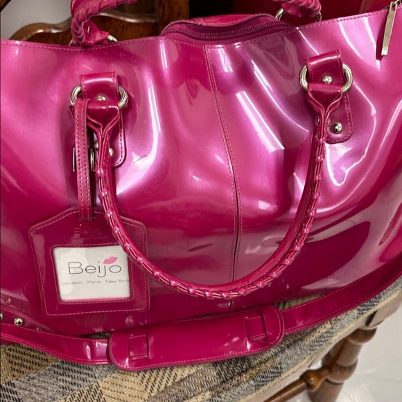 Beijo Shiny Pink Tote Bag #45 - Picture 5 of 16